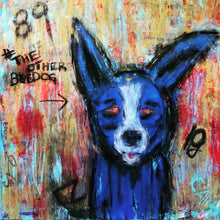 The Other Blue Dog by Cindy Muscarello, Mixed Media