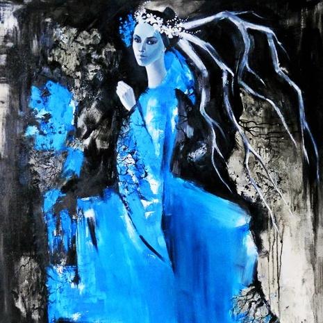 The Spring by Paola Diaz Silva, Oil on Canvas