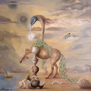 The Encounter with the New World by Magnus Strömberg, Oil on Wood