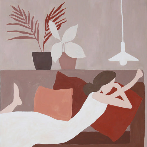 Time on a Couch by Eunbin Jung, Acrylic on Canvas