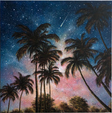 Tropical Night By Feliks Kaparchu, Acrylic On Gallery Canvas