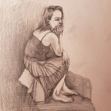 Waiting for Someone by Alejandro Mirelman, Graphite on Paper
