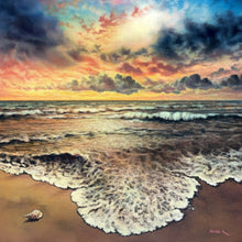 Wave After Wave By Feliks Kaparchu, Acrylic On Gallery Canvas