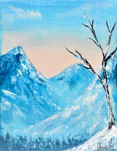 "Snowy Mountain" by Joshua Adams, Acrylic on Canvas
