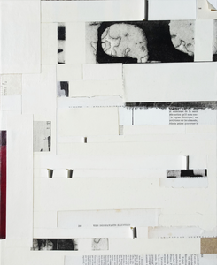 “Studies I“ by Alexandra N. Winterberg, Photolithography ( ink)  and Collage on Canvas