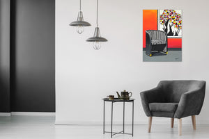 The Hoffman Chair by Brigitte Thonhauser-Merk, Acrylic on Canvas