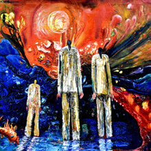 "Fuego y agua"  by Enrique Brito, Mixed Media on Canvas