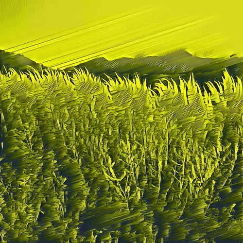 Grass Leaves Lie in the Wind by Daegon Go, Digital Art by Ink