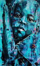 Boy in Blue by Zeca Vilela, Acrylic on Canvas