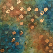 Golden Circles By Karla G Hinojosa., Mixed Media On Canvas