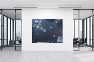 Deep Blue SEE by Cydney Parkes, Mixed Media on Canvas