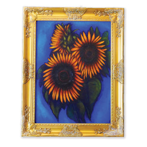 "Sunflower Glory" by Donna M. Priddy, Oil on Canvas
