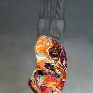 "Slippage" by Donna Borgida, Acrylic on Canvas
