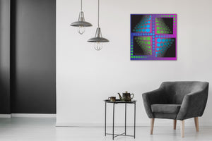 Dotted Abstract by Michael Chatman, Digital Print on Canvas