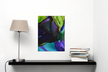 "Stained Over" by Elyse Elguezabal, Alcohol Ink on Canvas