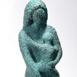 "Mother and Child" by Karen Salicath Jamali, Bronze and Granite