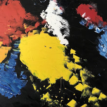 "Colours on black" by Hugo Auler Jr, Oil on Canvas