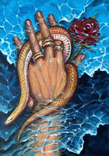 Golden Snake by Iris Apollo, Acrylic on Canvas