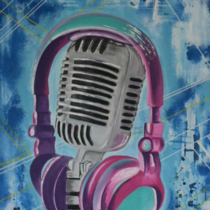 "Listen to Your Voice" by Greg Owen, Acrylic and Watercolor on Canvas