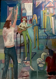 "Music Heals" by Vera Bonacci (Jeanne Henderson), Oil on Canvas
