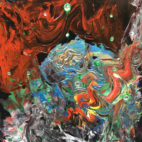 Vulkan by Alexandra Taube, Acrylics on Canvas