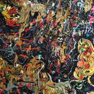 Dynamite by Alexandra Taube, Acrylics & Metal Wire on Canvas