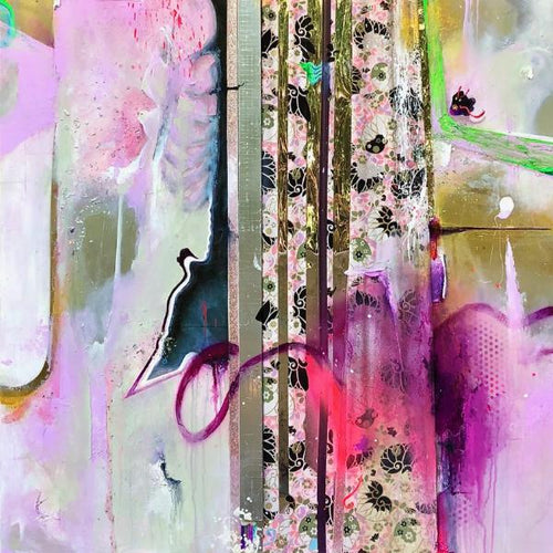 Lex Divina by Roland Rockwood, Mixed Media on Canvas