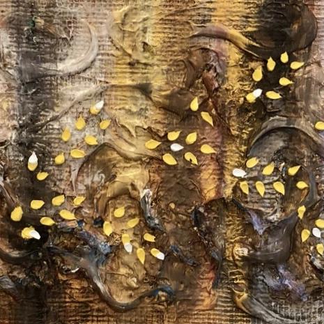 Rise of Fall by Poppy Charnalia, Oil, Acrylic and Chalk on Canvas