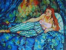 Me, Blue Room by Elizabeth Smith, Pastels on Paper