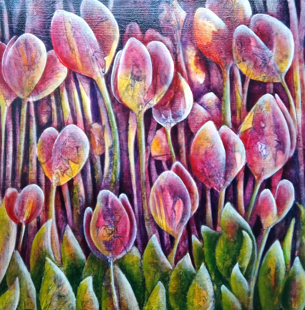 Empyreal Blooms by Sinéad Vaughan-Tompson, Acrylic on Canvas