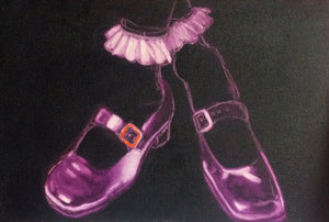 Cross Shoes by Julie Martinez, Oil on Canvas
