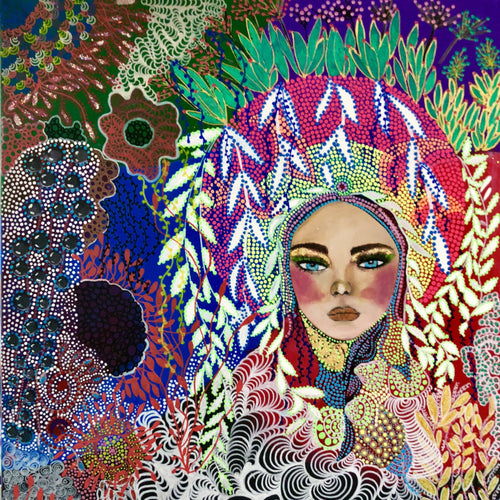 Nature n Beauty by Veronica Wong, Mixed Media on Canvas