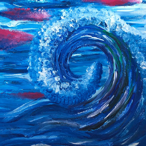 Crashing In by Emily Vaughan, Acrylic on Canvas