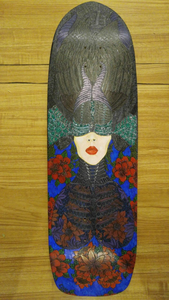 "The Crow Queen" by Rafael Colon, Hardwood Maple Skateboard