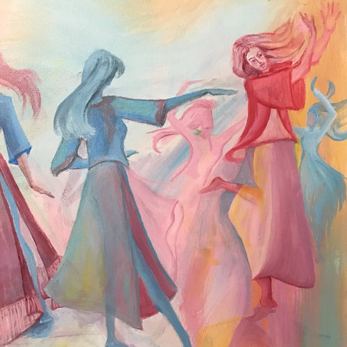 “Dance of the Divine” By Vera Bonacci (Jeanne Henderson), Oil on Canvas