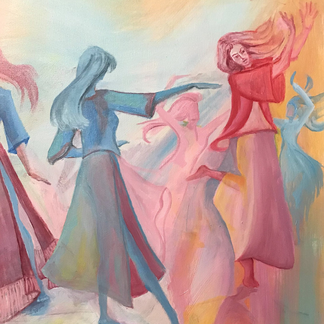 “Dance of the Divine” By Vera Bonacci (Jeanne Henderson), Oil on Canvas