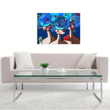 The Three Graces in Blue by Jacqui Miller, Acrylic on Canvas