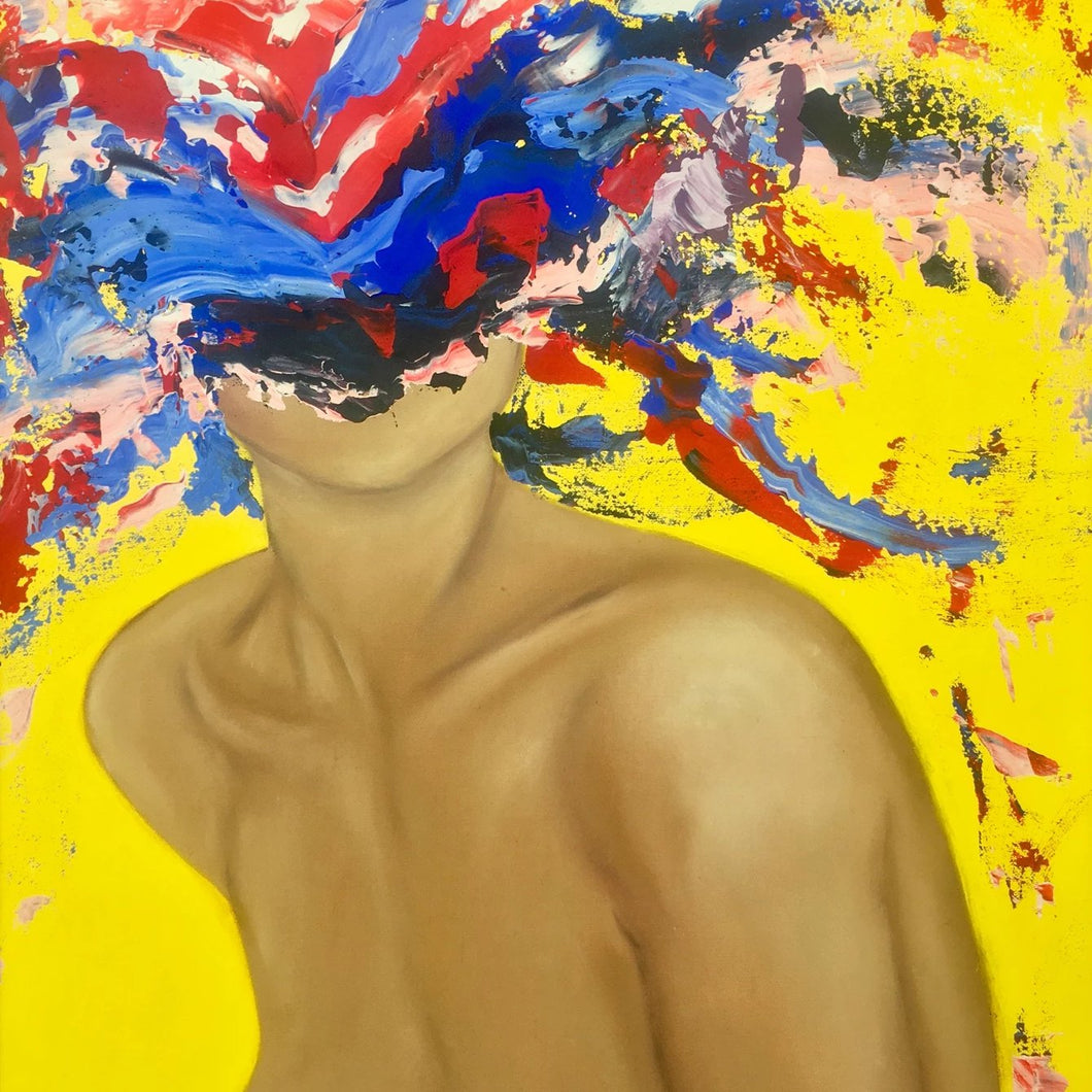 Nude But Not Naked 1 by Lamia Berrada, Acrylic on Canvas