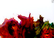 "No Rain, No Flowers" by Sally Lennon, Macro Photography Dyes in Syrup on Canvas
