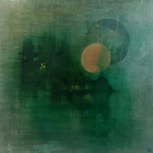 Twin Moons by Lisa Izquierdo, Mixed Media on Canvas