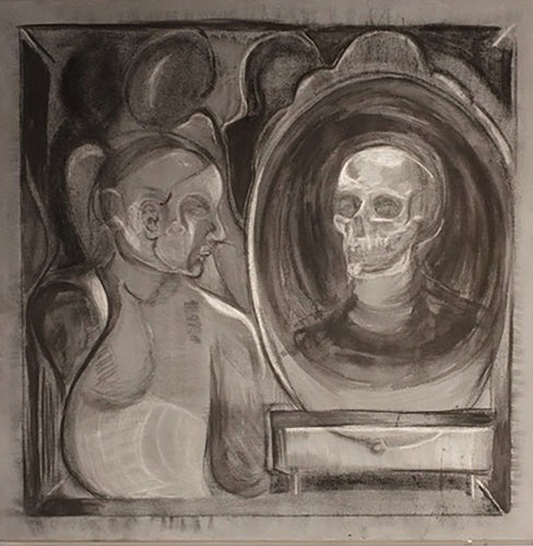 Looking Into the Eyes of Death by Mariana Ospina, Mixed Media