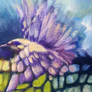 "Purple Icarus" by Louise Isackson, Oil on Canvas