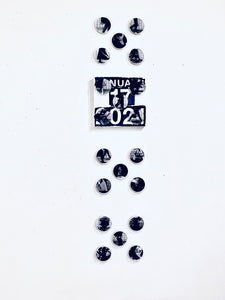 "INNER DRAWING No 210117" by Michiyoshi DEGUCHI, Oil, Cotton, Photo, Plexiglas