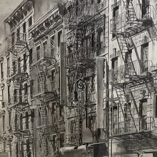 NY Rambling: Panel B Detail by Miriam Innes