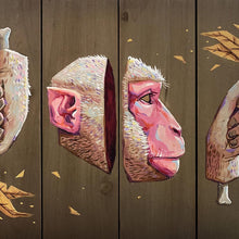 Monkey by Andrés Moncayo, Acrylic on Wood