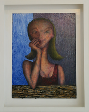 Patricia by Arturo Reyes Medina, Mixed Media on Canvas with LED Light Display
