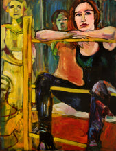 La Peintre in her Art Studio by Cristina Barr, Acrylic on Canvas