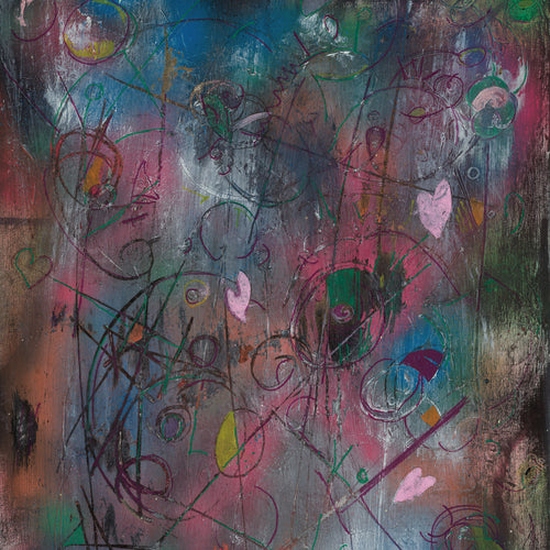 Playing for Keeps by Annika Cox, Mixed Media on Canvas