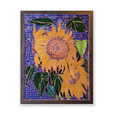 "Golden Hour" by Donna M. Priddy, Stained Glass Mosaic on Wood