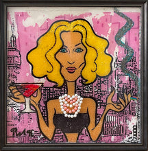 "Blonde" by Tal Rak, Mixed Media on Wood Panel